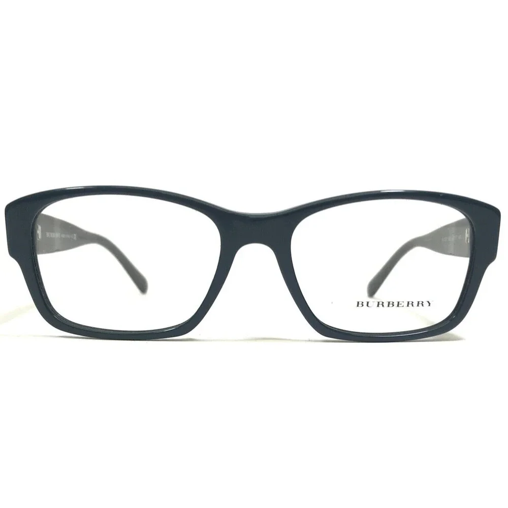 Burberry Eyeglasses Frames B2127 3355 Black Blue Square Nova Check 52-17-140